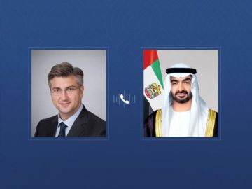 محمد بن زايد يتلقى اتصالا هاتفيا من رئيس وزراء كرواتيا