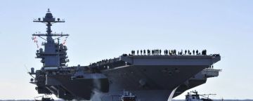 اندلاع حريق في حاملة الطائرات الأمريكية جيرالد فورد واستغراق اخماده 30 ساعة