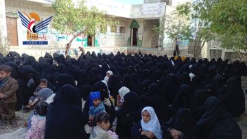 وقفات للهيئة النسائية في حجة بيوم الصمود الوطني وتضامنا مع لبنان وإيران