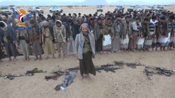 وفد من مشايخ ووجهاء قبائل سفيان يزور المرابطين في جبهة خب والشعف بالجوف