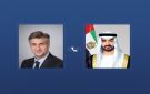 محمد بن زايد يتلقى اتصالا هاتفيا من رئيس وزراء كرواتيا - ye