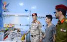 مساعد وزير الدفاع يزور الجرحى في المستشفى العسكري ومستشفى الشرطة النموذجي بصنعاء