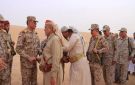 نائب رئيس هيئة التدريب ومسؤولون في وزارة الدفاع يتفقدون أبطال الجيش في جبهات القتال جنوب مأرب