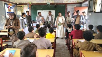 تفقد الدورات الصيفية بمديرية بني العوام في حجة