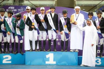 الإمارات تحصد 12 ميدالية في نهائي الإقليمية السابعة لقفز الحواجز بالدوحة