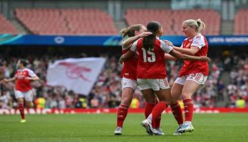 آرسنال يحقق فوزاً تاريخياً على أولمبيك ليون في دوري أبطال أوروبا للسيدات