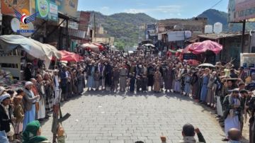 مسيرات ووقفات بمحافظة صنعاء احتفاء بالانتصار وتأكيدا على وحدة الساحات