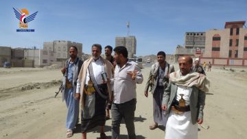 محافظ البيضاء يتفقد العمل بمشروع طريق الدائري الغربي بمدينة البيضاء محافظ البيضاء يتفقد العمل بمشروع طريق الدائري الغربي بمدينة البيضاء