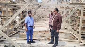 الداؤودي يتفقد سير العمل في مشروع إنشاء مدرسة جديدة بالمنصورة