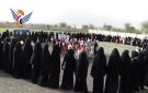 وقفة نسائية بتعز تأييدا للمقاومة وتنديدا بالطغيان الأمريكي الصهيوني