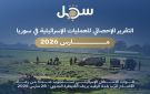 مركز سجل : قوات العدو الإسرائيلي ارتكبت 321 انتهاكا في سوريا خلال مارس