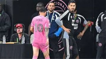 استبدال ميسي في آخر مبارياته مع إنتر ميامي قبل كأس العالم