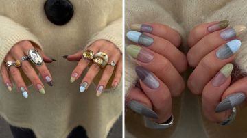 (الفرينش) تعود بشكل غير متوقع مع صيحة (Pill Nails) (الفرينش) تعود بشكل غير متوقع مع صيحة (Pill Nails)