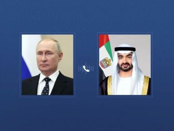 رئيس الإمارات يتلقى اتصالا هاتفيا من نظيره الروسي