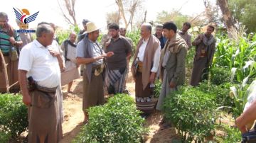 هزاع وقريعه يطلعان على احتياجات مديرية الجوبة بمأرب من السدود والحواجز والبحيرات المائية هزاع وقريعه يطلعان على احتياجات مديرية الجوبة بمأرب من السدود والحواجز والبحيرات المائية