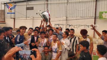 تعز..شباب العزيبة يتوج بكأس الولاية بخدير