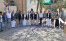 وقفة باللجنة العليا للانتخابات استجابة لدعوة قائد الثورة لتعزيز الجهوزية