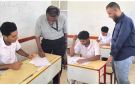 طلاب حضرموت يحتجون على نمط الاختبارات التعجيزي 