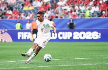 أوناحي يسجل هدف التقدم للمغرب في شباك كندا أوناحي يسجل هدف التقدم للمغرب في شباك كندا