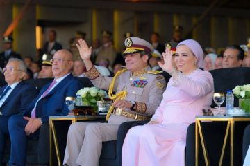 انتصار السيسي: القيادة الاستراتيجية تجسد أولوية أمن مصر انتصار السيسي: القيادة الاستراتيجية تجسد أولوية أمن مصر