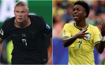 فينيسيوس يفاجئ هالاند بتصرف رائع فينيسيوس يفاجئ هالاند بتصرف رائع