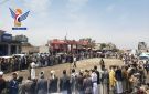 مسيران ووقفتان في بني الحارث بأمانة العاصمة إعلانا للجهوزية والاستنفار