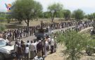 قبائل الصلو في تعز تعلن النفير العام وتندد بالعدوان السعودي على مطار صنعاء