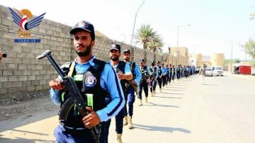 مسير راجل لشرطة مرور صعدة تأكيدا على الجاهزية مسير راجل لشرطة مرور صعدة تأكيدا على الجاهزية