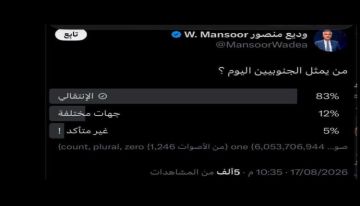 حذف إستبيانات لصالح المجلس الانتقالي الجنوبي حذف إستبيانات لصالح المجلس الانتقالي الجنوبي