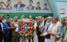 قيادات وزارة الكهرباء والمياه تضع أكاليل الزهور على أضرحة الشهداء الصماد والرهوي والغماري - ye