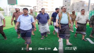 الرئيس الفخري لنادي وحدة عدن سامي السعيدي يزور النادي ويطلع على مرافقه الرئيس الفخري لنادي وحدة عدن سامي السعيدي يزور النادي ويطلع على مرافقه