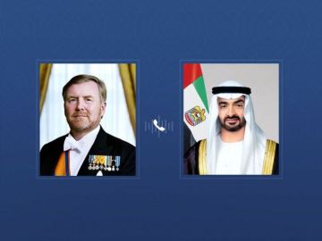 رئيس الإمارات يتلقى اتصالا هاتفيا من ملك هولندا رئيس الإمارات يتلقى اتصالا هاتفيا من ملك هولندا
