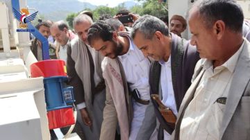 تدشين توزيع وحدات غربلة الحبوب للجمعيات التعاونية الزراعية في إب