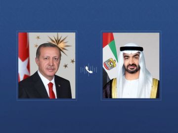 هاتفيا.. رئيس الإمارات ونظيره التركي يبحثان التطورات الإقليمية هاتفيا.. رئيس الإمارات ونظيره التركي يبحثان التطورات الإقليمية
