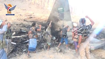 مشاهد نوعية لإسقاط طائرة مقاتلة سعودية من نوع F15 وحطامها في محافظة مأرب مشاهد نوعية لإسقاط طائرة مقاتلة سعودية من نوع F15 وحطامها في محافظة مأرب