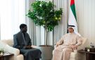 منصور بن زايد ورئيس السنغال يبحثان تعزيز الشراكة بين البلدين