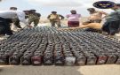 إتلاف 885 زجاجة خمور ضبطت في الصبيحة بلحج