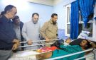 متابعة مباشرة لأوضاع المصابين جراء التصعيد العسكري لمليشيات الحوثي الإرهابية - ye